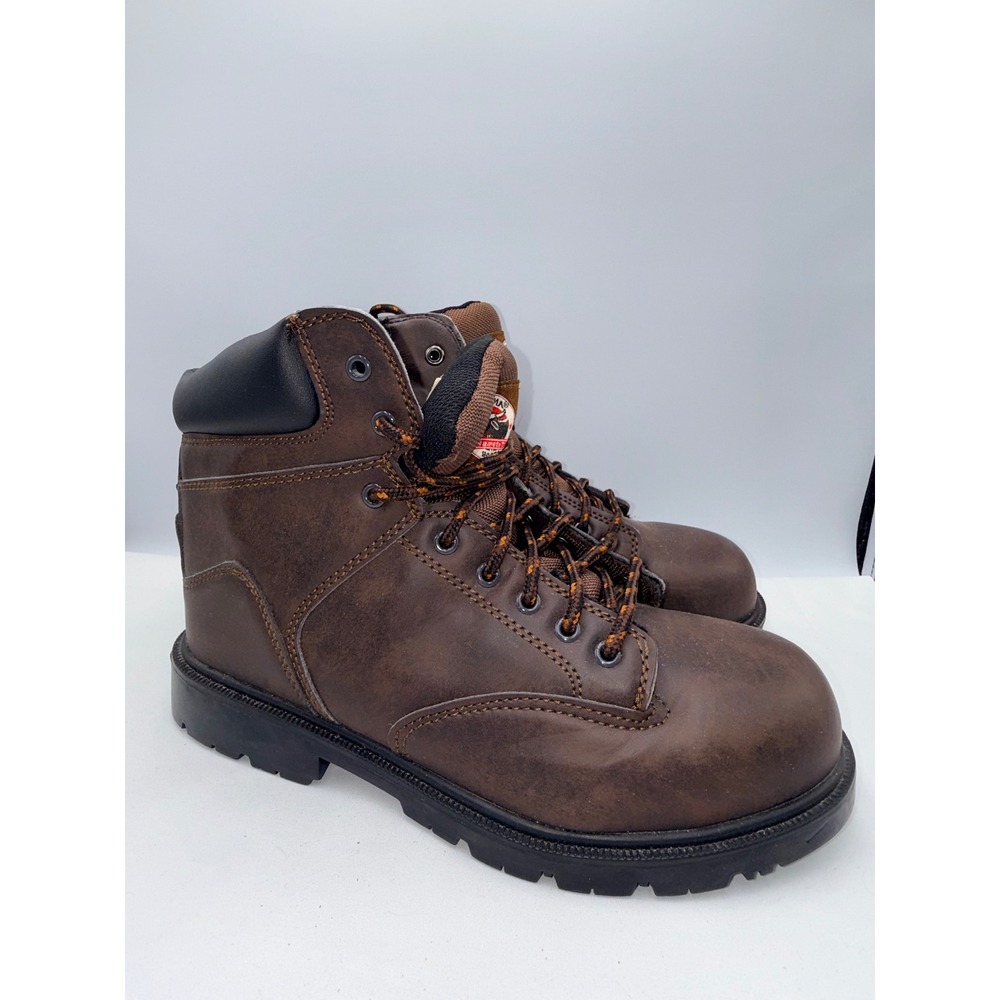 Brahma Work Boots Men Size 10 Brown Oil Slip Resistant Enduropro